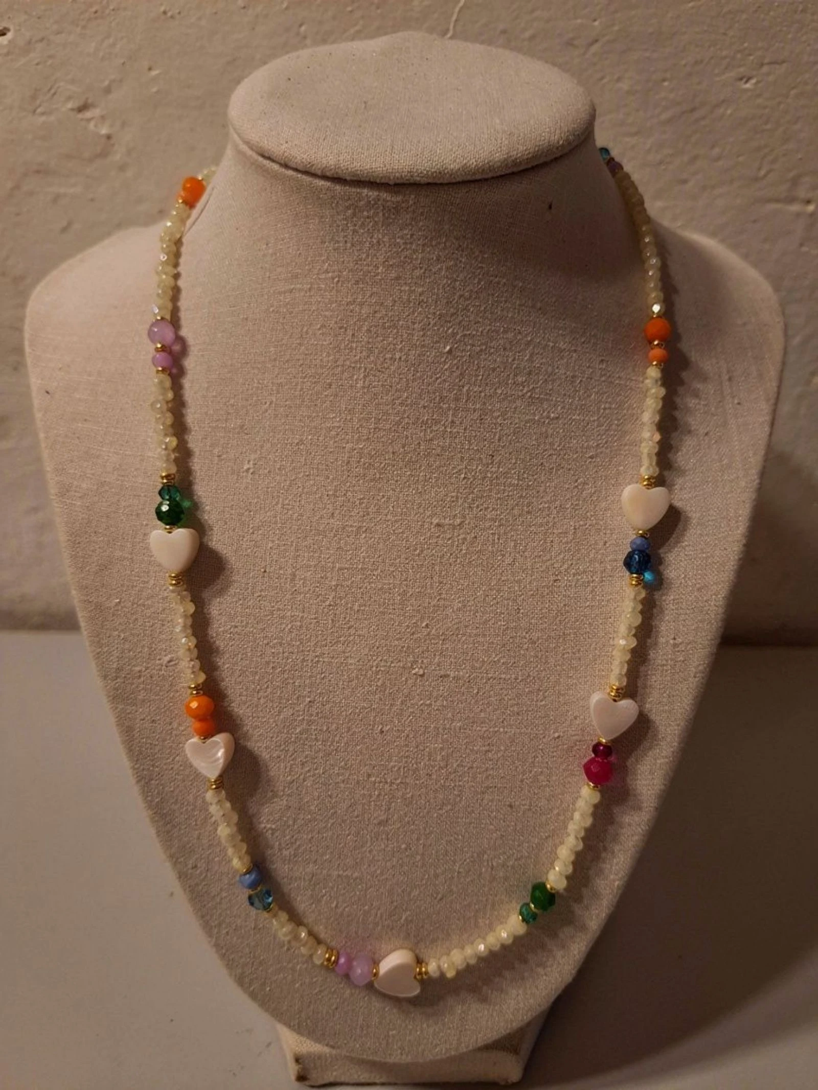 Joli collier acier acrylique stainless steel  – photo 2